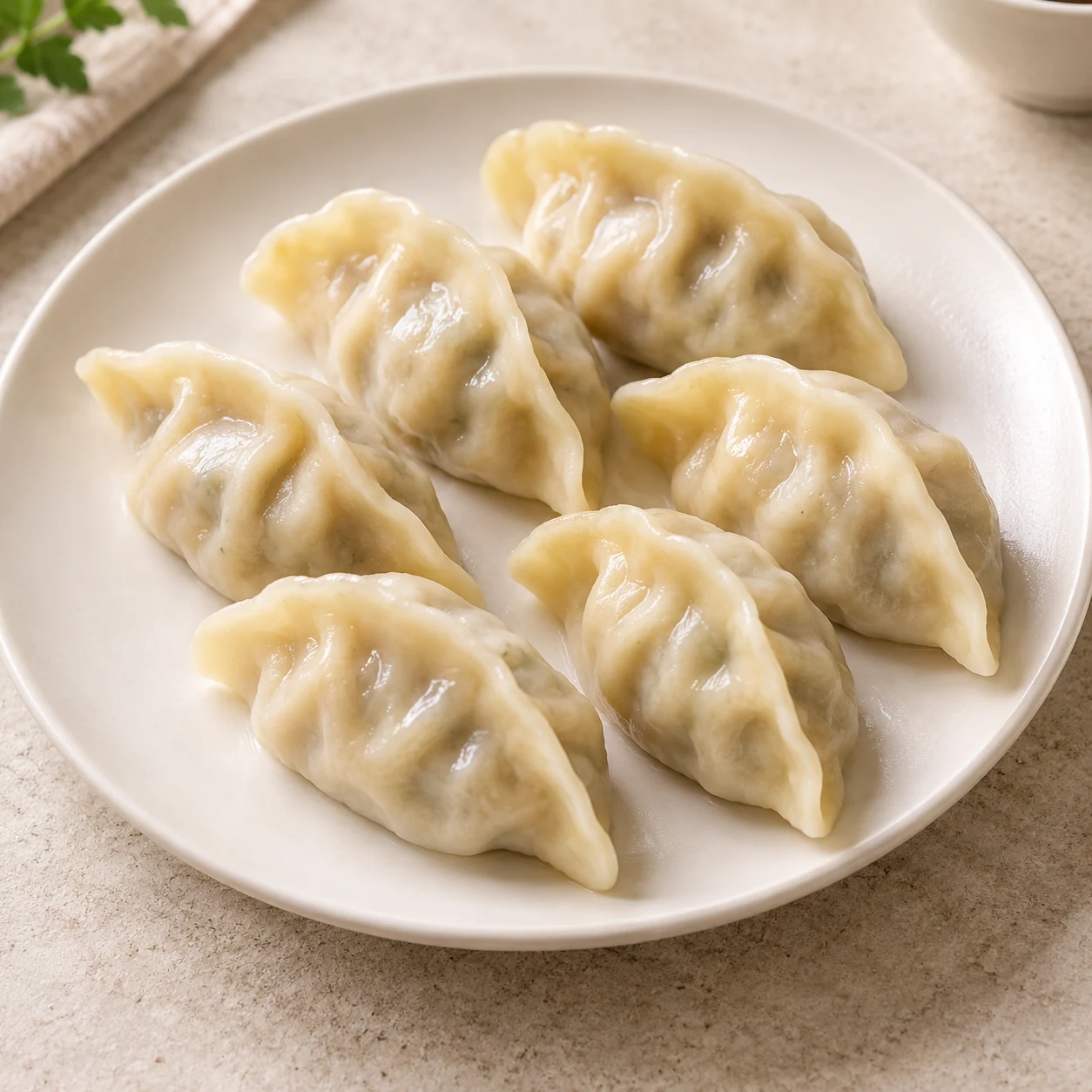 Mackerel Dumpling · Serving suggestion