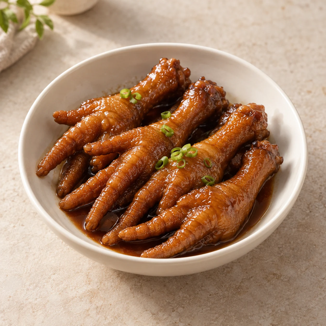 Purple Gold Phoenix Claw Sauce · Sugerencia de presentación