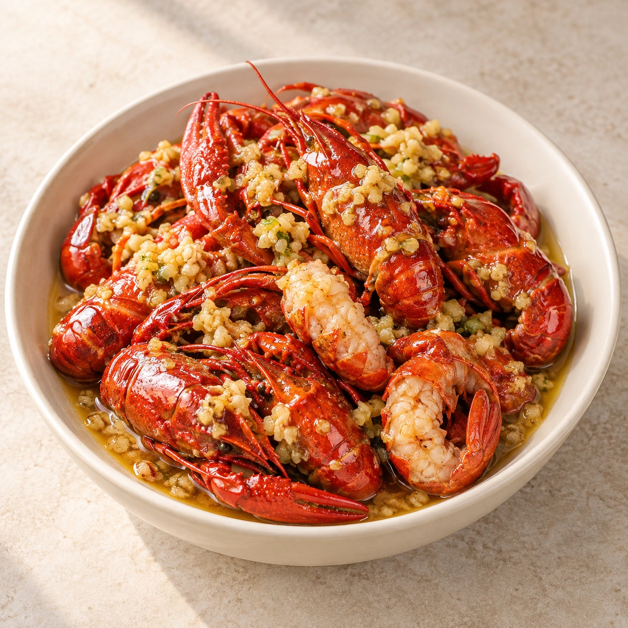 Garlic Lobster Base · Serviervorschlag