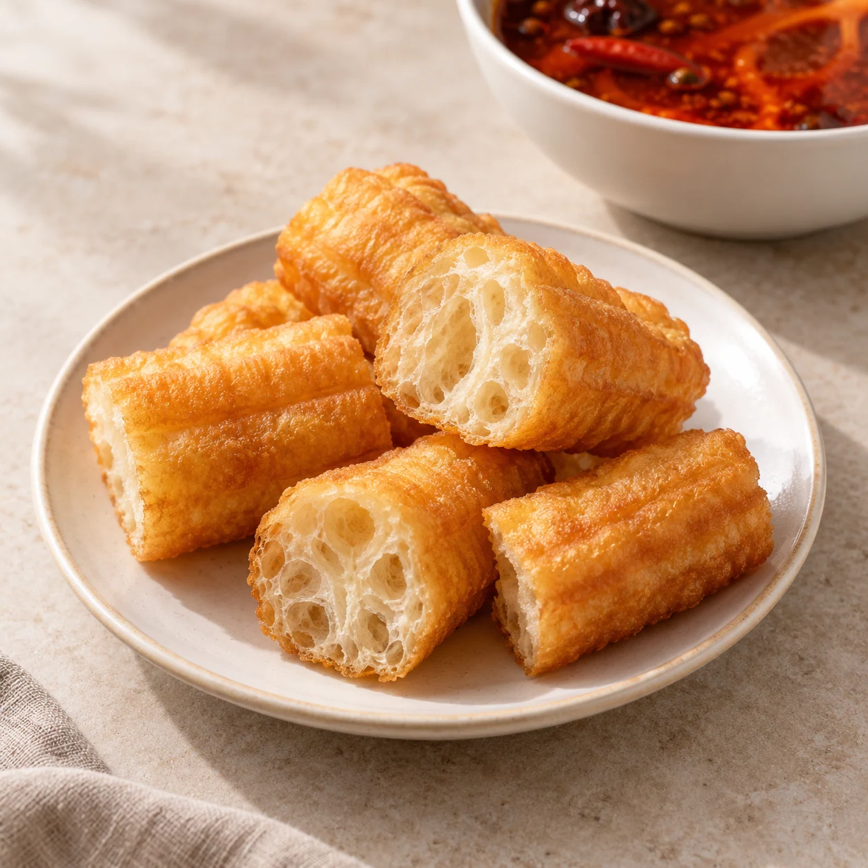 Youtiao für Hotpot · Serviervorschlag