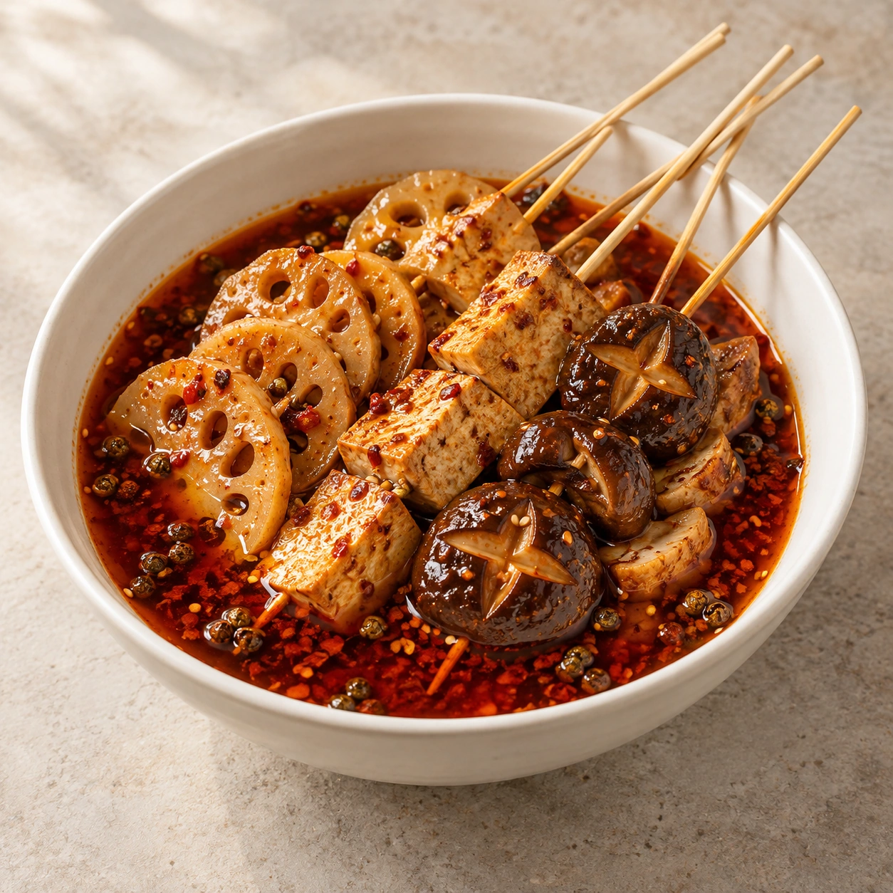 Mala Cold Skewer Seasoning · Sugerencia de presentación