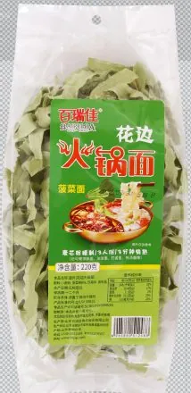 Hot Pot Noodles - Spinach 220g · Produktabbildung zur Orientierung